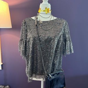 Beautiful sequined party blouse